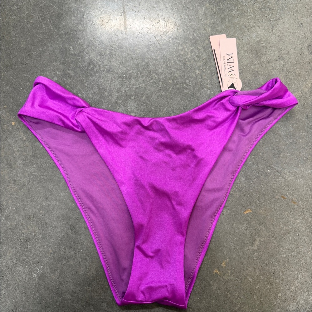 Victoria's Secret Hot Pink Bikini Bottom with Side twist detail